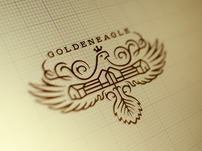 golden eagle stamp logo