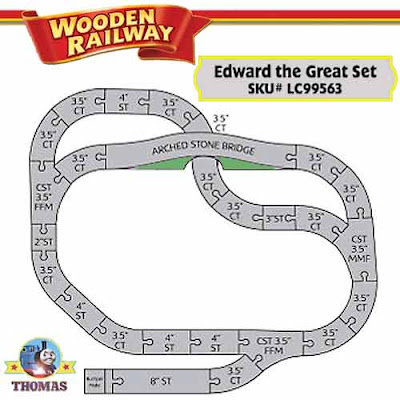 Toy Edward the Great railway track plan simple to play Thomas and friends wooden train track layouts