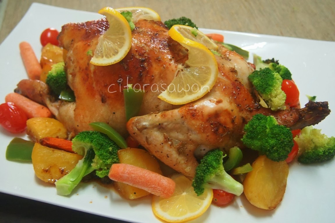 Ayam Panggang Rosemary / Rosemary Grilled Chicken ~ Resepi 