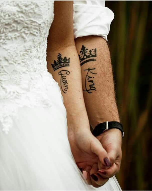 King & Queen Tattoo Ideas for Couples