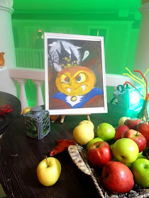 painting of Pumpkin Dracula