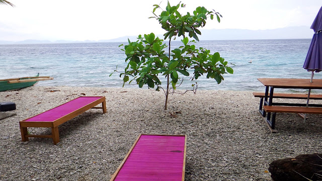 view of the beach and the sea at Sogod Bay Scuba Resort, Padre Burgos, Southern Leyte