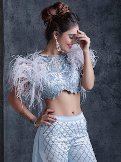 Neha Malik Navel in White Dress