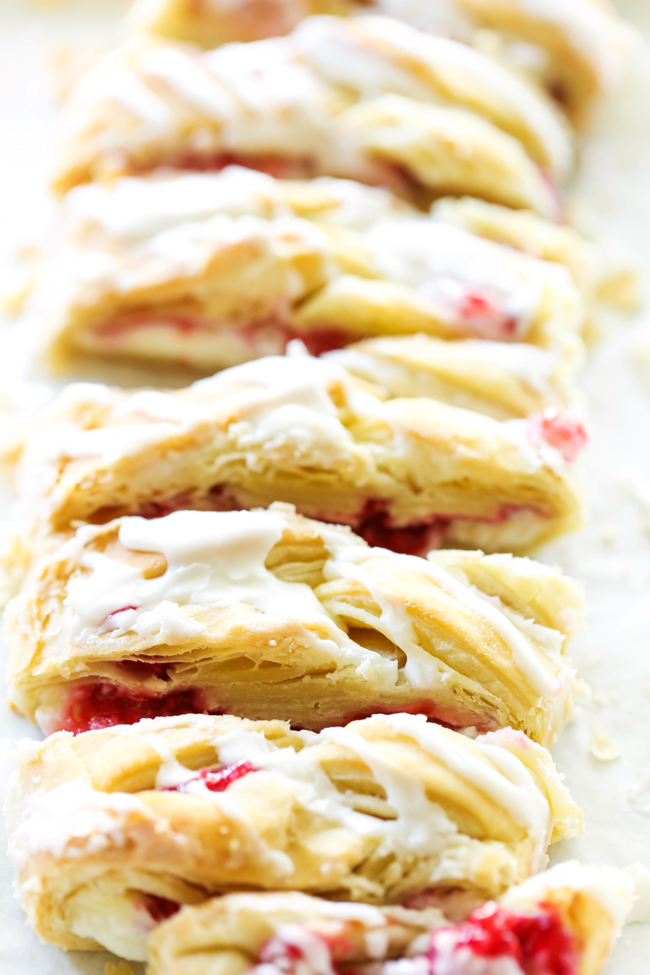 Raspberry Cream Cheese Danish Braid