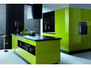 cocina moderna verde