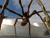 golden spider Maman at the Guggenheim, Bilbao