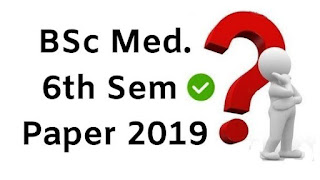 Mdu Bsc Medical 6th Sem Question Papers 2019