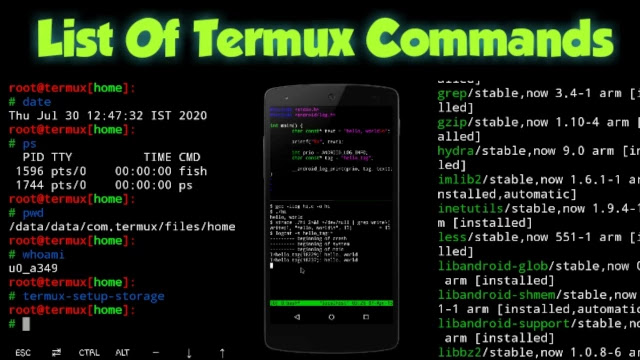 Termux Commands List With Pdf Download Option 2021