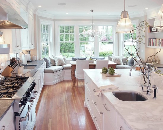 Kitchen with Window Seat