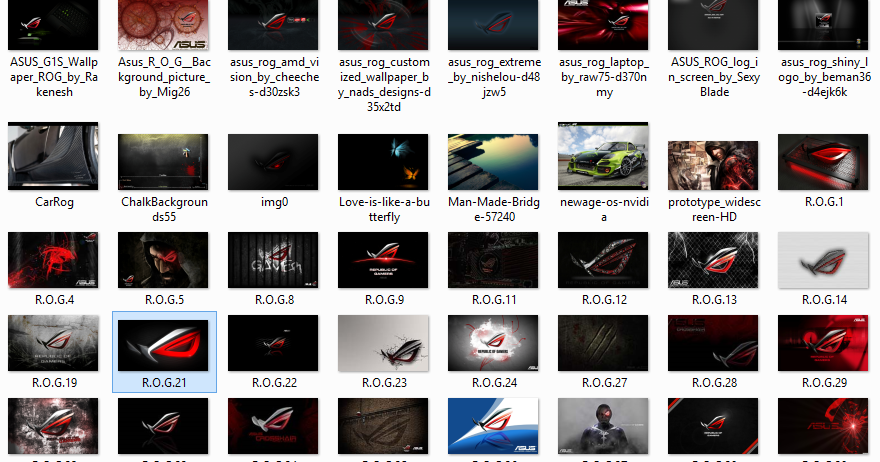 Wallapaper Windows 7 Republic Of Gamers (ROG)  Kalau 