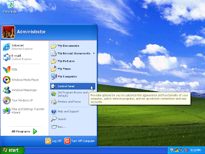 Tip on how to Change the Keyboard input Language in Windows XP: