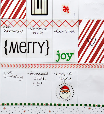 SRM Stickers Blog - December Planner Pages by Christine  -  #planner #december #stickers #christmas #borders #doilies #stitches #clearstamps #janesdoodles #borders #sentiments 