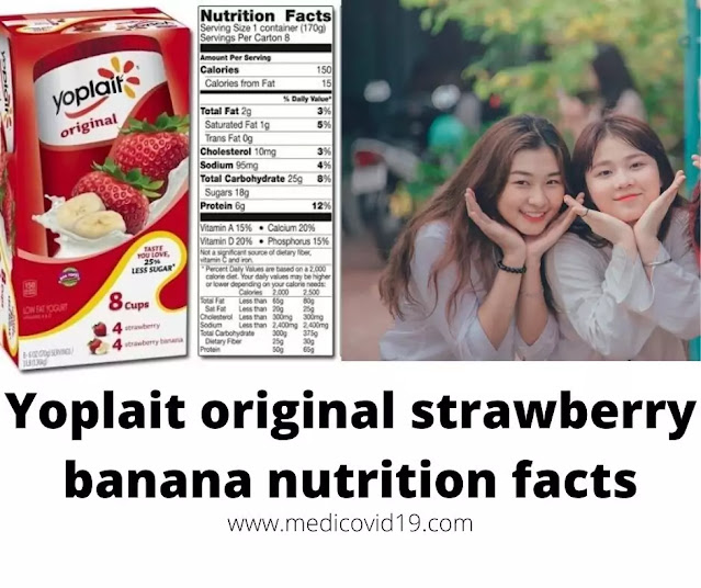 Yoplait original strawberry banana nutrition facts