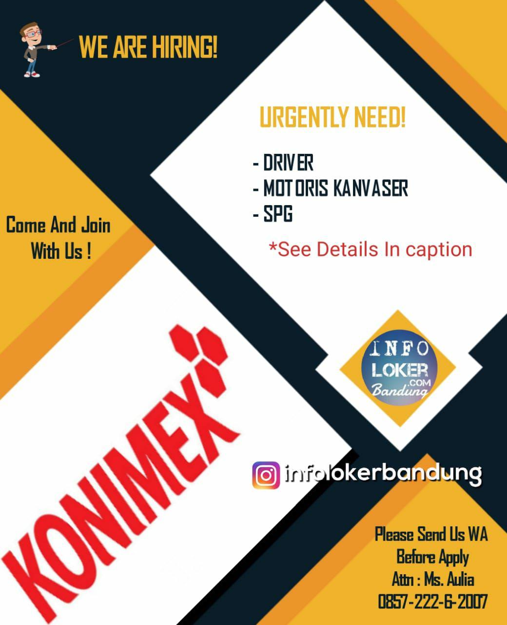 Lowongan Kerja PT. Konimex Bandung Juli 2018 - Info ...