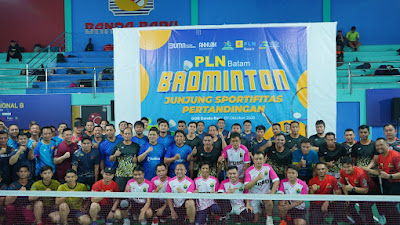 Pererat Silaturahmi Antar Instansi, PLN Batam Gelar Turnamen Badminton