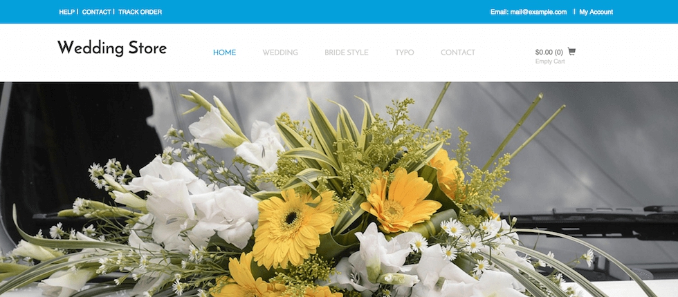 Wedding Store Free Ecommerce Website Template