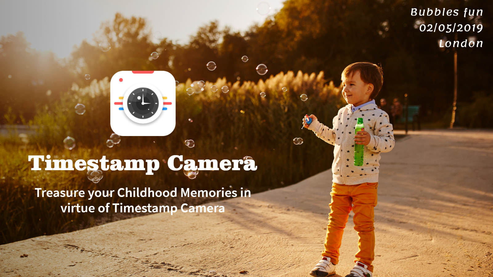 टाइमस्टैम्प कैमरा: ऑटो डेटाटाइम स्टैम्पर