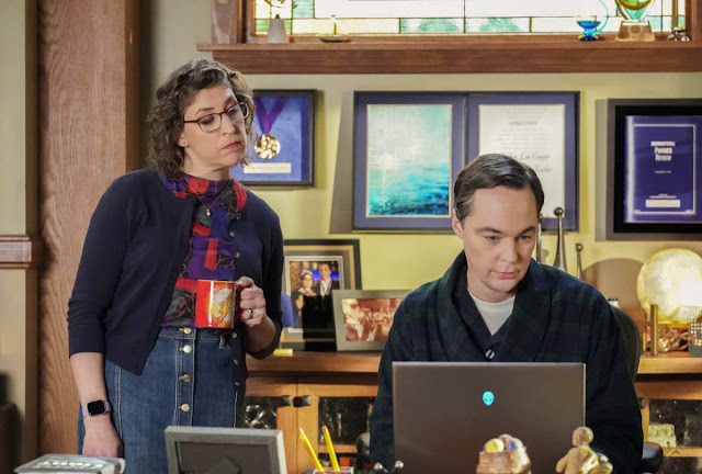 Jim Parsons and Mayim Bialik reprise their roles of Sheldon Cooper and Amy Farrah Fowler in the series finale of 'YOUNG SHELDON'