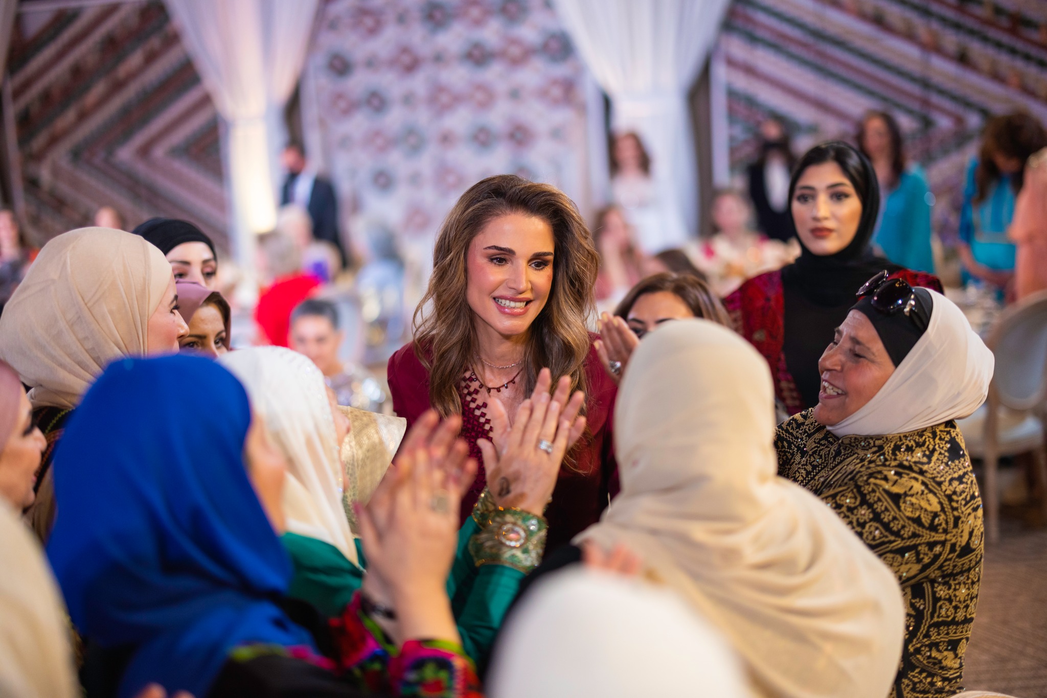 Queen Rania was the host for Princess Iman's henna party