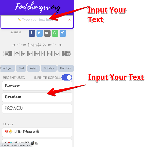 How To Use This Font Changer Website
