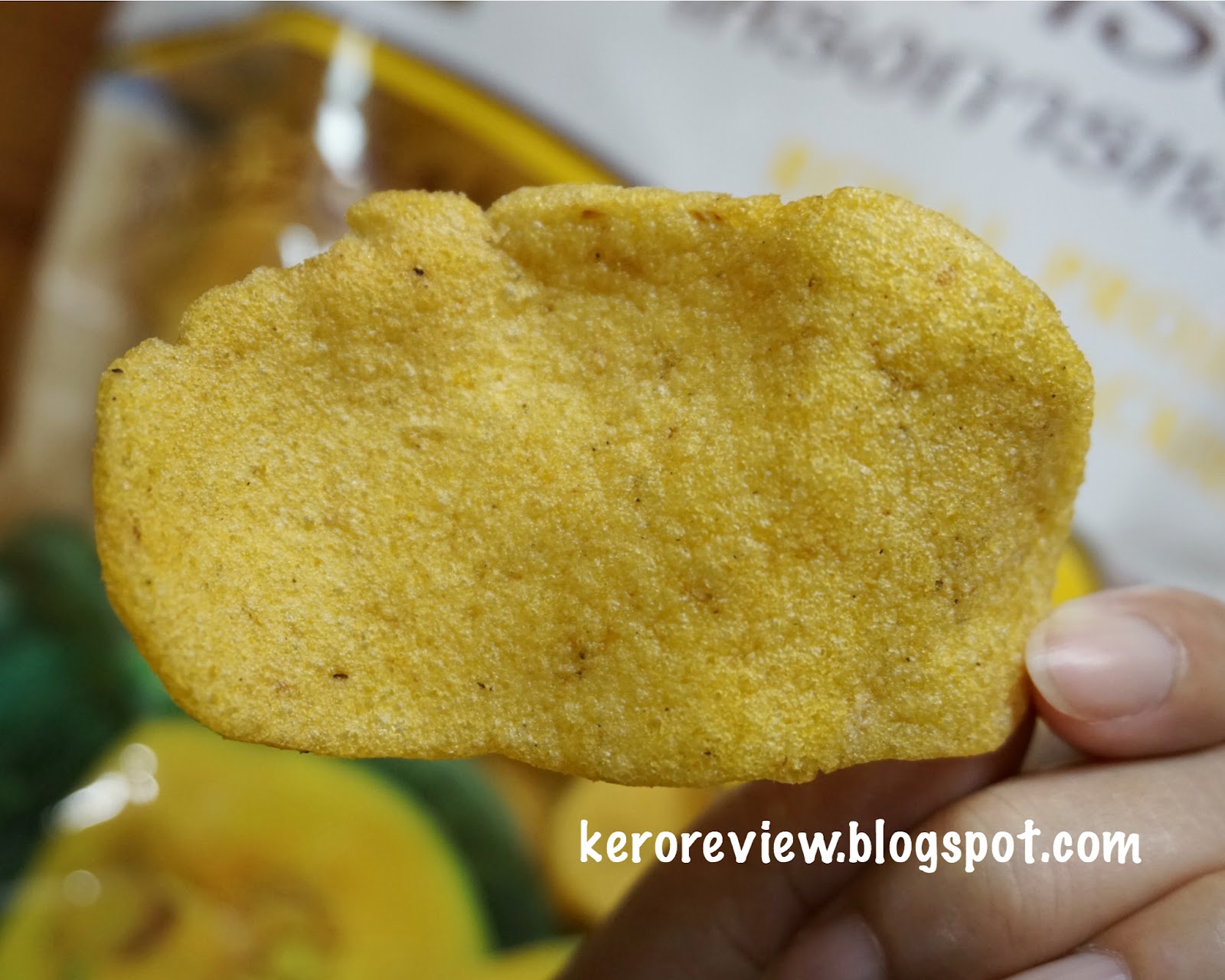 รีวิว ข้าวเกรียบโครงการหลวง สูตรฟักทอง (CR) Review Thai Pumpkin Crackers, Royal Project Brand.