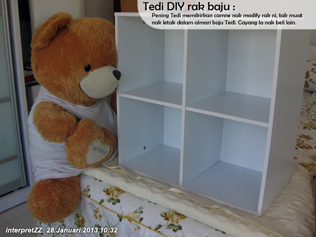 DIY: Tedi ubahsuai rak baju