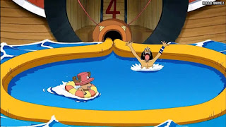 ワンピースアニメ サウザンドサニー号 ソルジャードックシステム チャンネル4 飛び出すびっくりプール ONE PIECE THOUSAND SUNNY Inflatable Pool