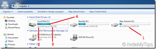 3_Checking Hard Drive Free Space in Windows 7