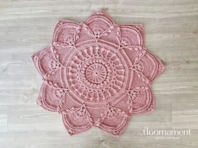 Floral Crochet Mat