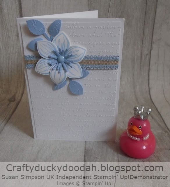 Craftyduckydoodah, Floral Essence, Stampin' Up! Susan Simpson Independent Stampin' Up! Demonstrator, Scripty Embossing Folder, Supplies available 24/7 from my online store, 