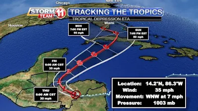Tropical Depression Eta