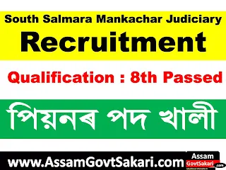 South Salmara Mankachar Judiciary Recruitment 2025