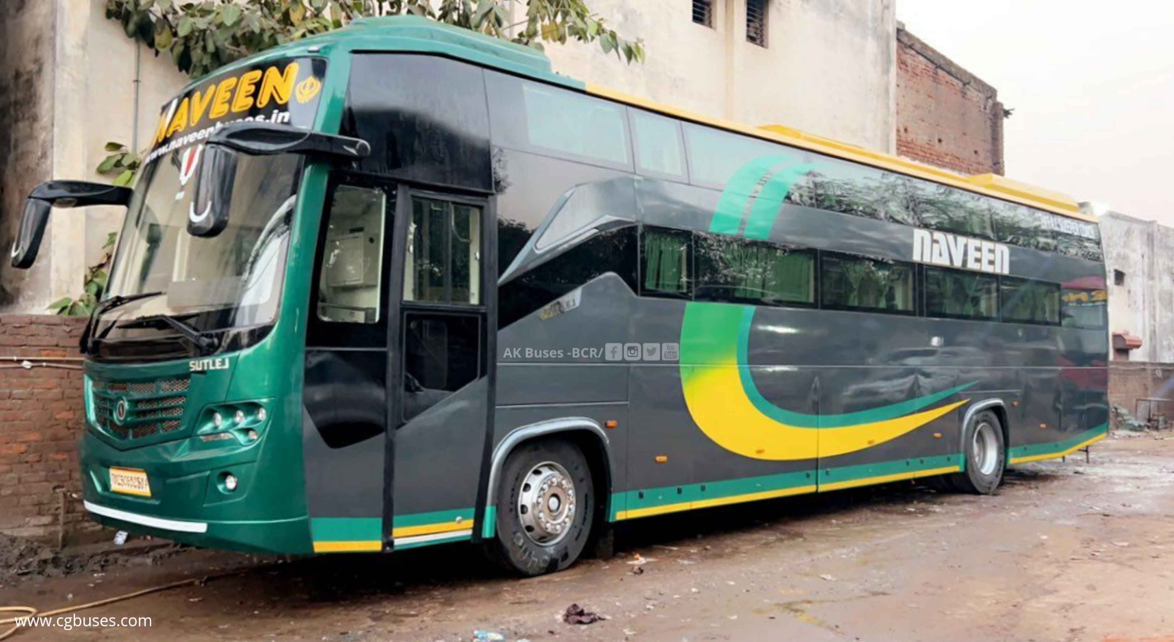 naveen travels premium luxury sutlej bus