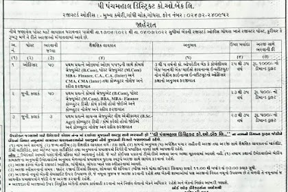  The Panchmahal District Cooperative Bank Recruitment 2022