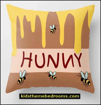 The Hunny Pot Throw Pillow winnie the pooh bedrroom decor