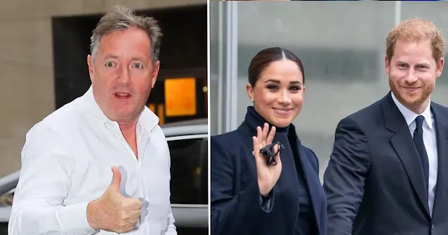 Piers Morgan Playfully Labels Prince Harry and Meghan Markle His 'Favorite People' Amidst Name Controversy