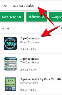 Age calculator online by date of birth