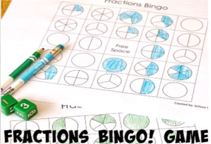 FRACTIONS BINGO