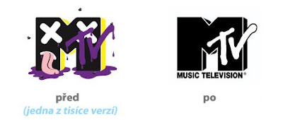 Staré a nové logo MTV