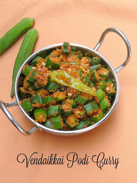 Ladiesfinger podi curry, Vendaikkai Podi curry