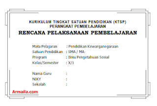 Download RPP KTSP PKN Kelas X SMA