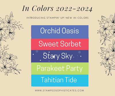 Five new Stampin' Up! In Colors for 2022-2024