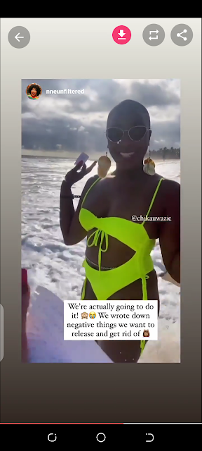 Chika Uwazie Flaunts Bikini Body jaiyeorie