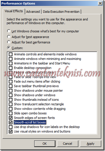 PerformanceOptions