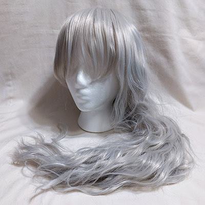 silver wavy wig