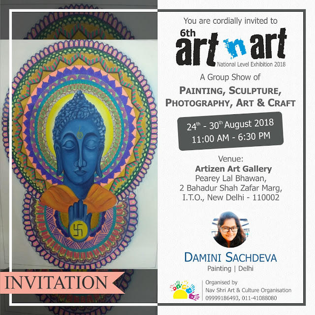 Artist Damini Sachdeva, All India Painting, Photography, Sculpture, Art & Craft Exhibition on National Level