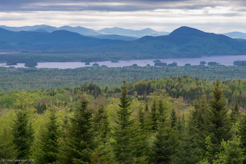 Maine photo by Corey Templeton May 2018. A scenic stop near Jackman, Maine on the way to Quebec City.