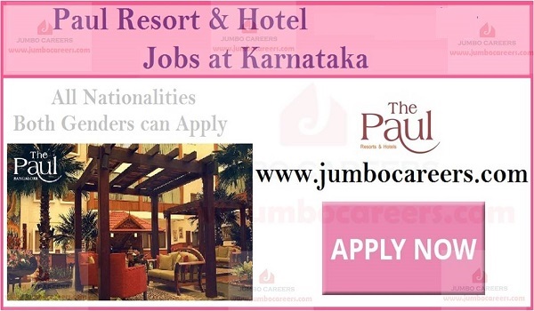 5 star hotel jobs in Karnataka, Hospitality jobs in Karnataka,