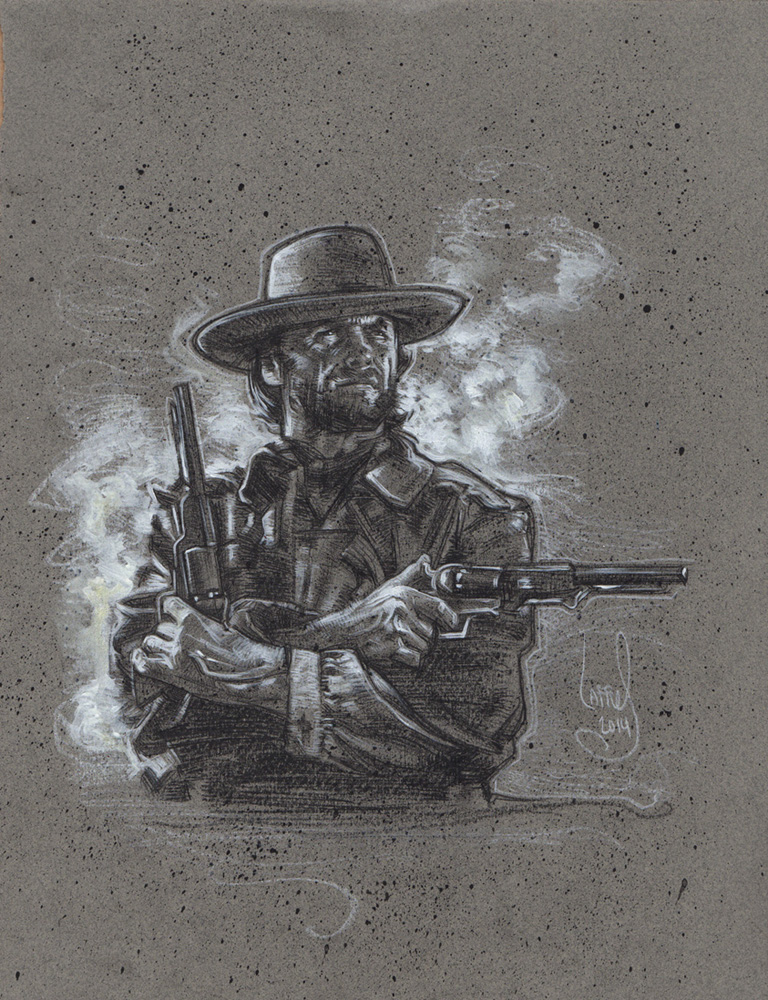 Clint Eastwood as Josey Wales, Artwork Copyright© Jeff Lafferty