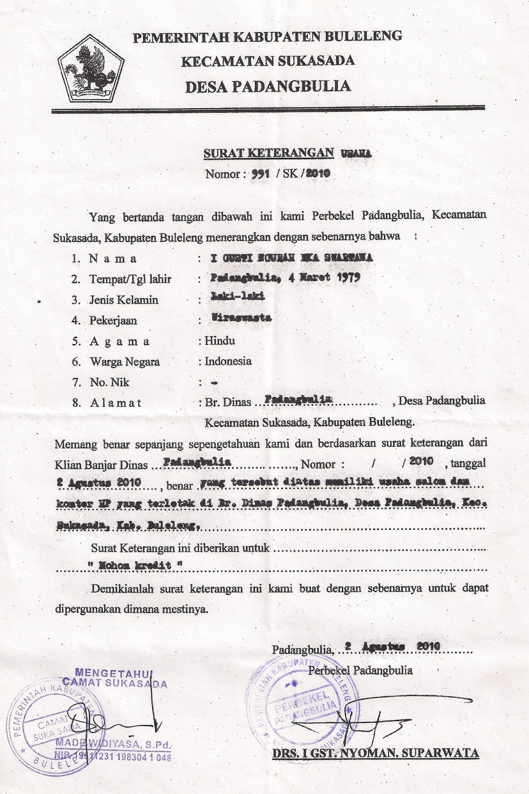  Pada artikel sebelumnya kita telah membahas mengenai Contoh Surat Keterangan Karyawan Inilah Contoh Surat Keterangan Usaha (SKU) Terlengkap